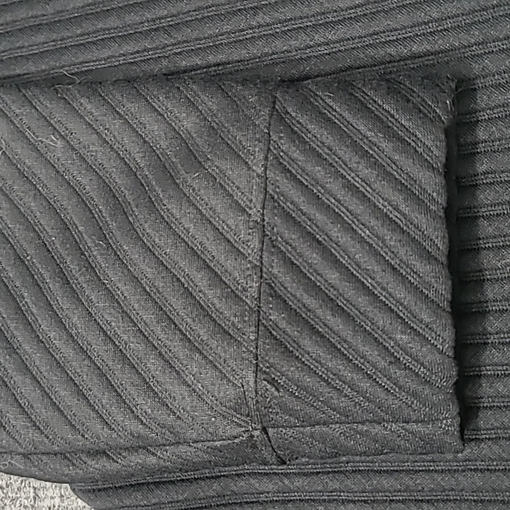 Black Ribbed Button-Up Sweater - Picture 5 of 7